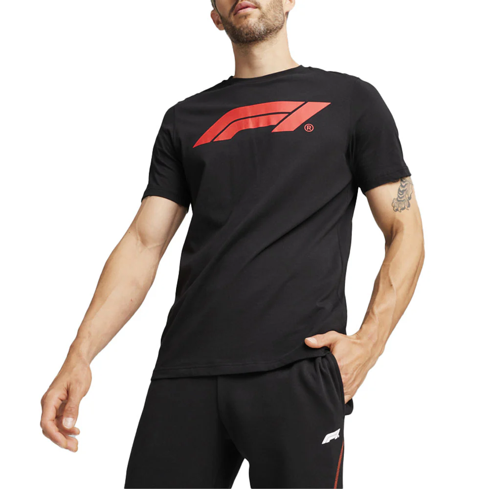PUMA X F1 Essentials Motorsport Logo Crew Neck Short Sleeve T-Shirt