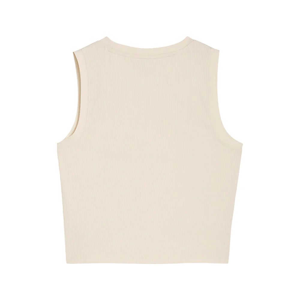 Essentials Slim Ribbed Crew Neck Tank Top - Image 2