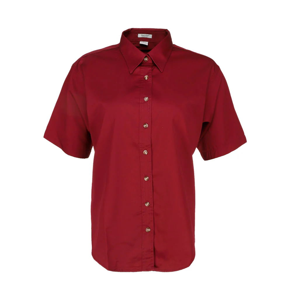 EZCare Woven Short Sleeve Button Up Shirt