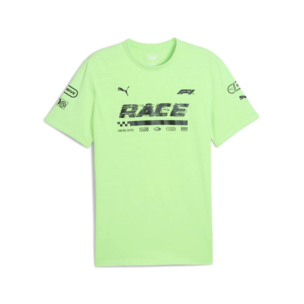 F1 Graphic Ringer Crew Neck Short Sleeve T-Shirt