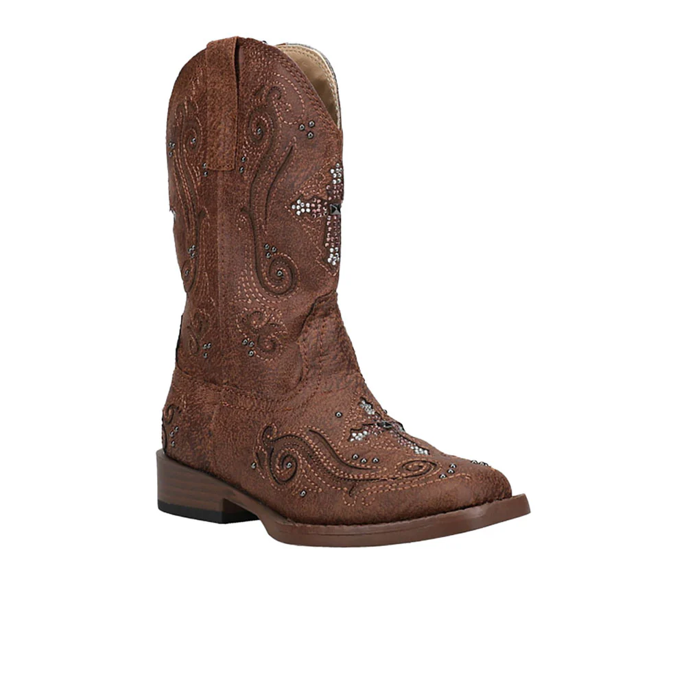 Faith Square Toe Cowboy Boots (Little Kid-Big Kid) - Image 2