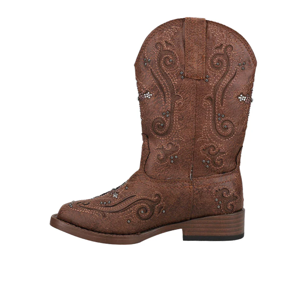 Faith Square Toe Cowboy Boots (Little Kid-Big Kid) - Image 3