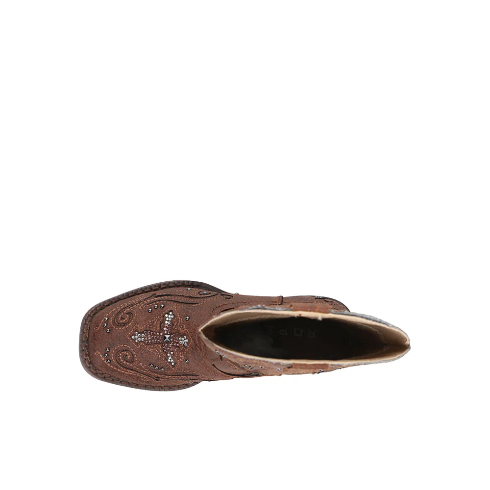 Faith Square Toe Cowboy Boots (Little Kid-Big Kid) - Image 4