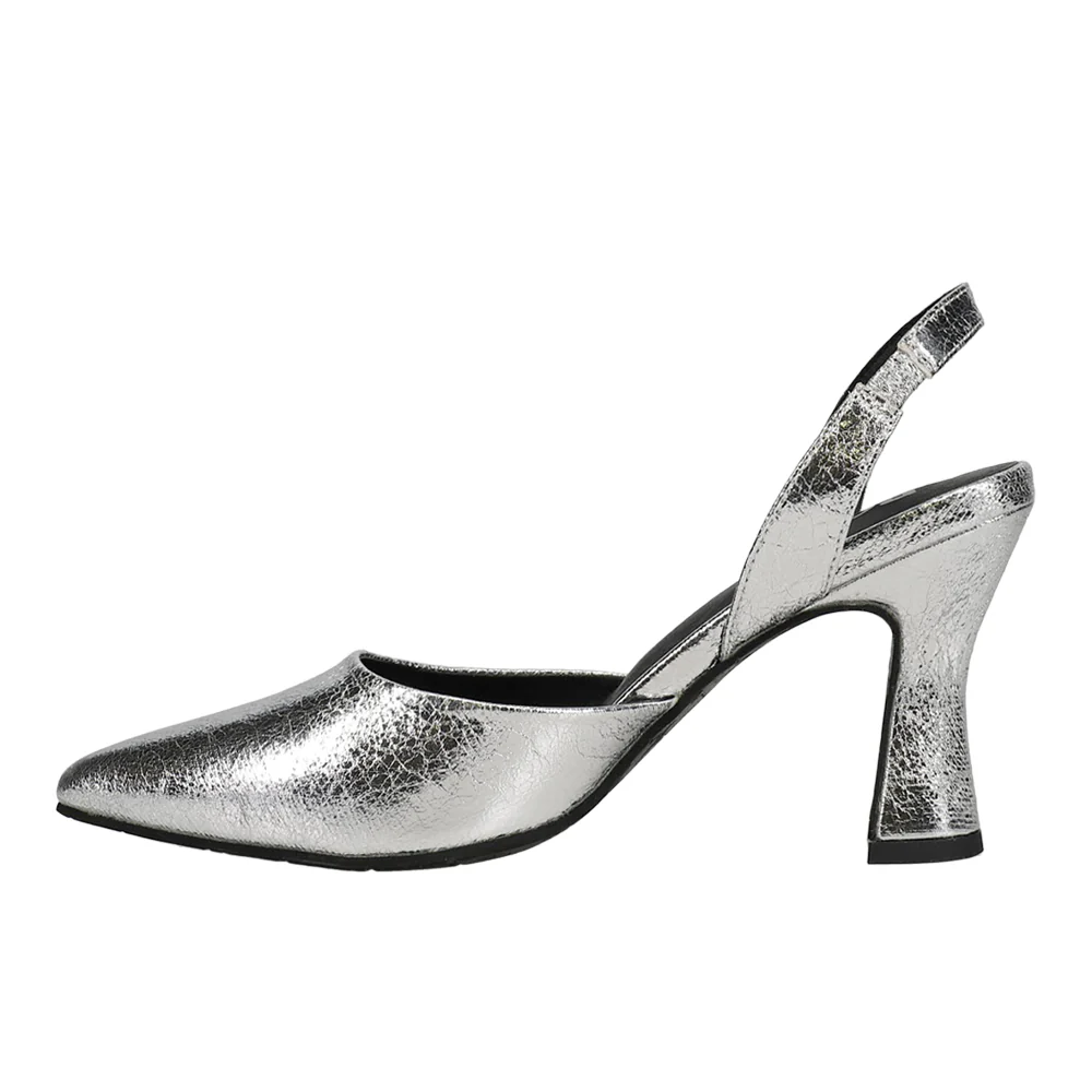 Far From Good Heel Round Toe Sling Back Pumps - Image 3