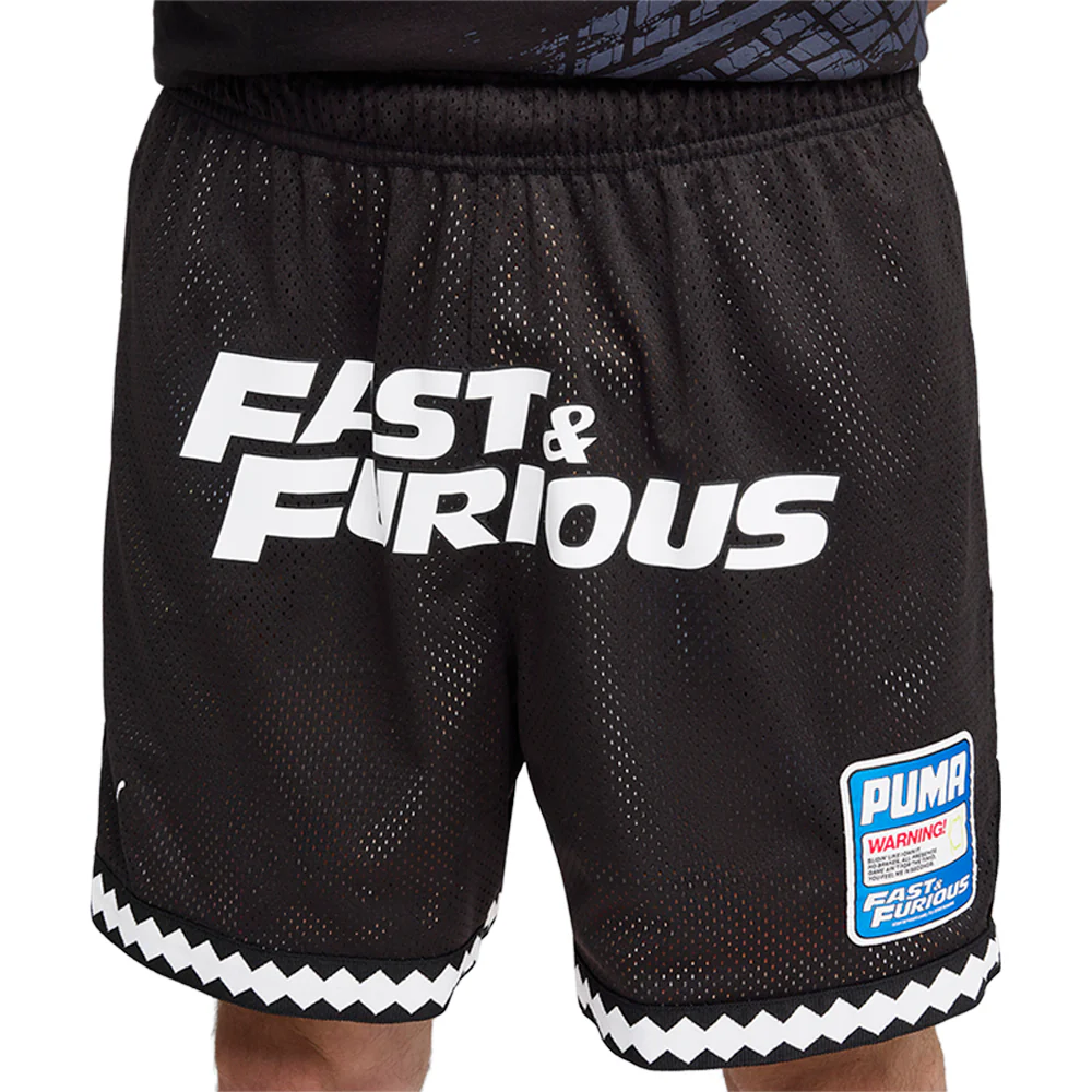 PUMA X FAST AND FURIOUS 6 Inch Reversible Basketball Athletic Shorts - Image 5