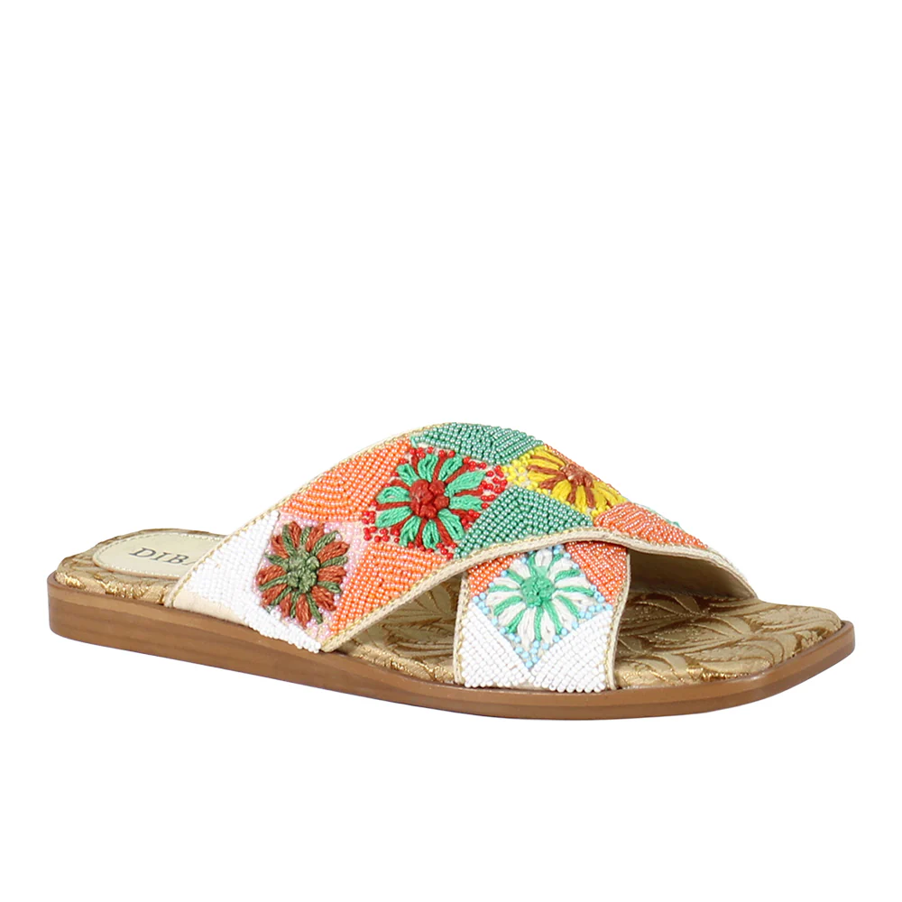 Fast Pace Flat Beaded Sandals - Image 2