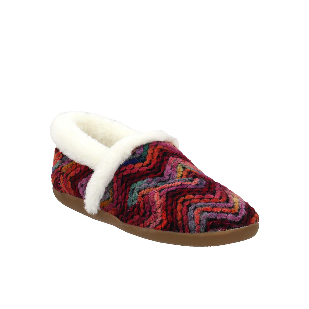 Faux Shearling Chevron Slip On Slippers (Little Kid-Big Kid) - Image 2