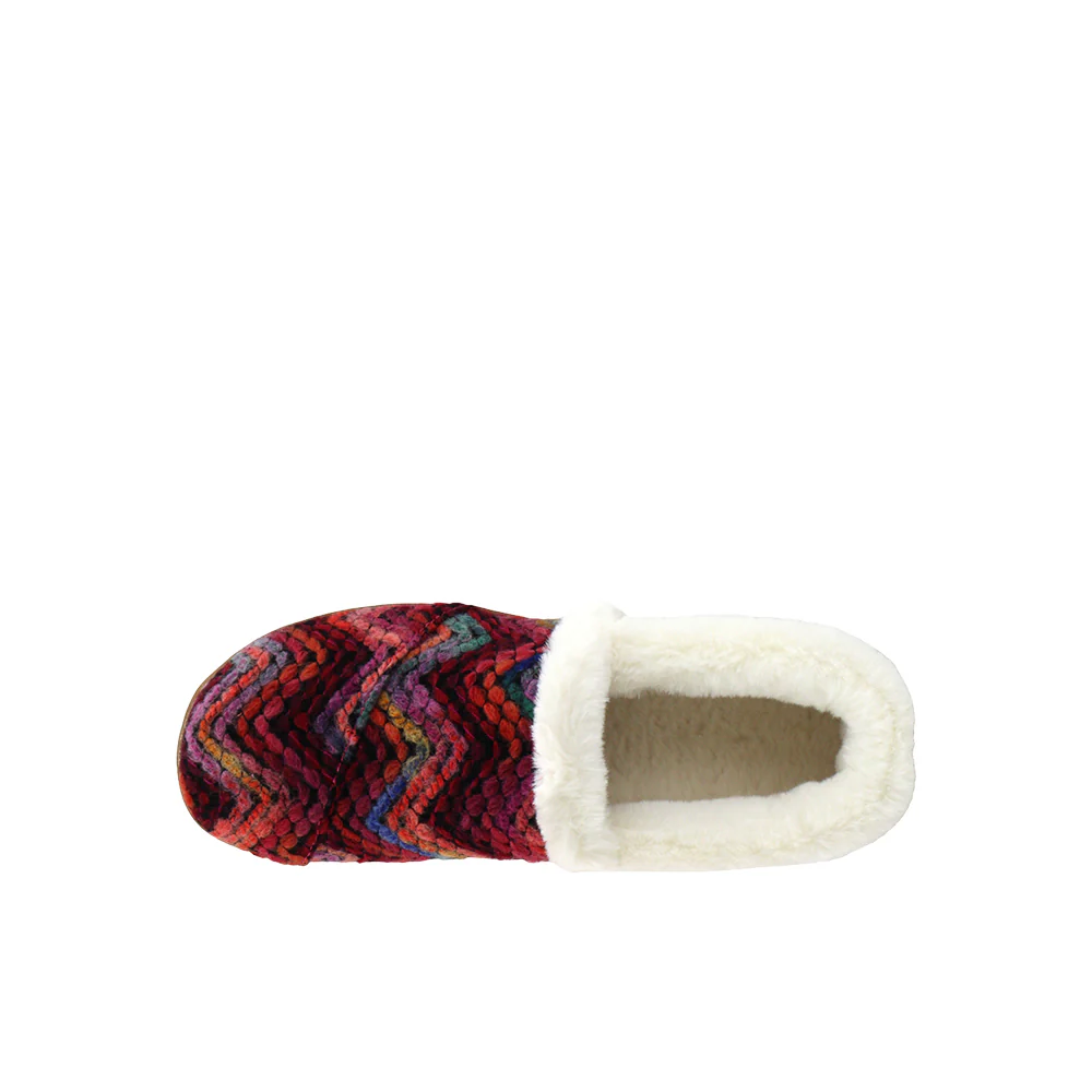 Faux Shearling Chevron Slip On Slippers (Little Kid-Big Kid) - Image 4