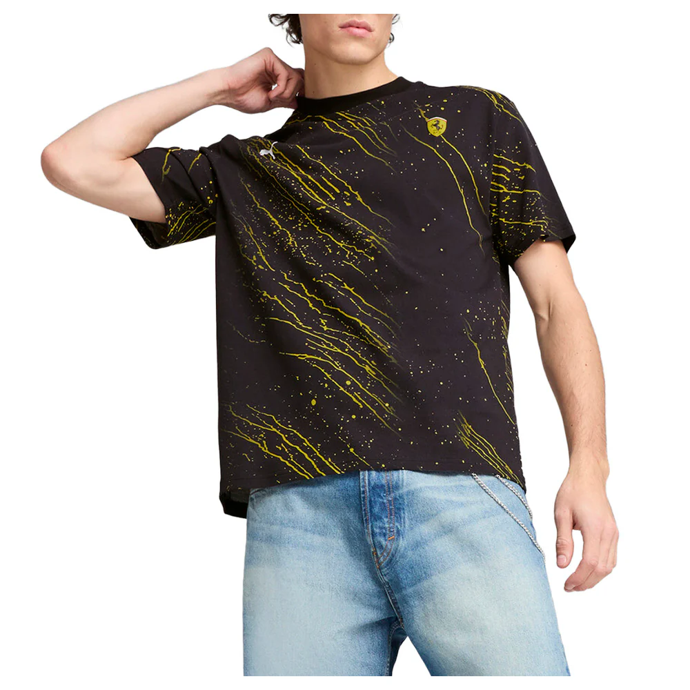Scuderia Ferrari Race Color Graphic Crew Neck Short Sleeve T-Shirt - Image 5