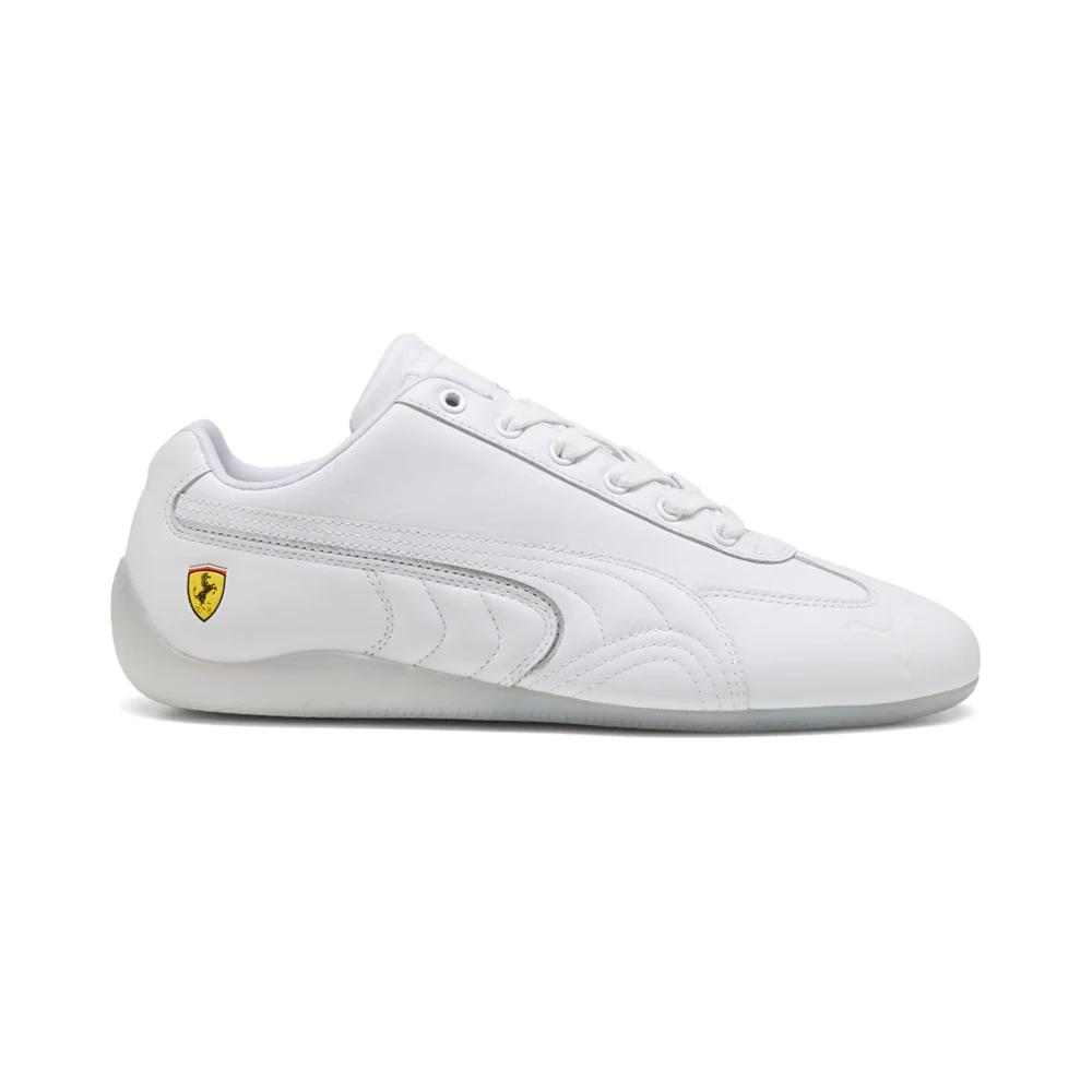 Scuderia Ferrari Speedcat Miami White Lace Up Sneakers