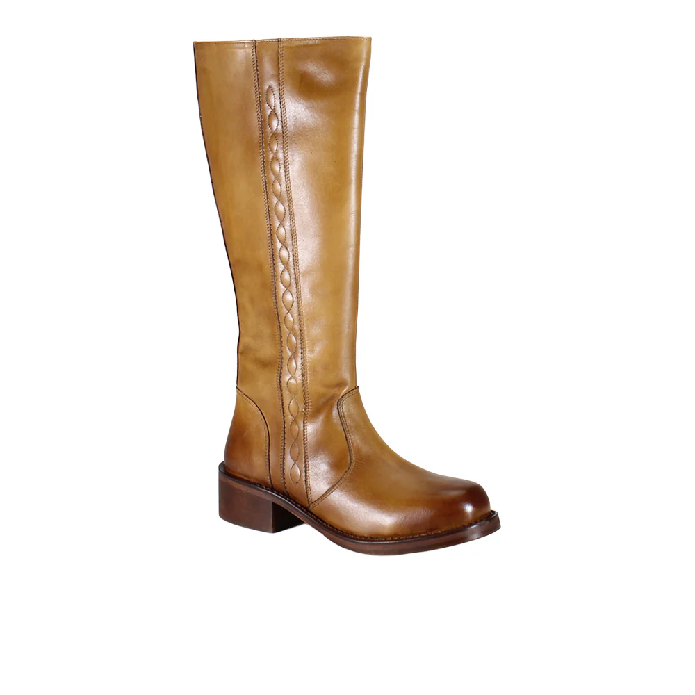 Fo Liage Round Toe Riding Boots - Image 2