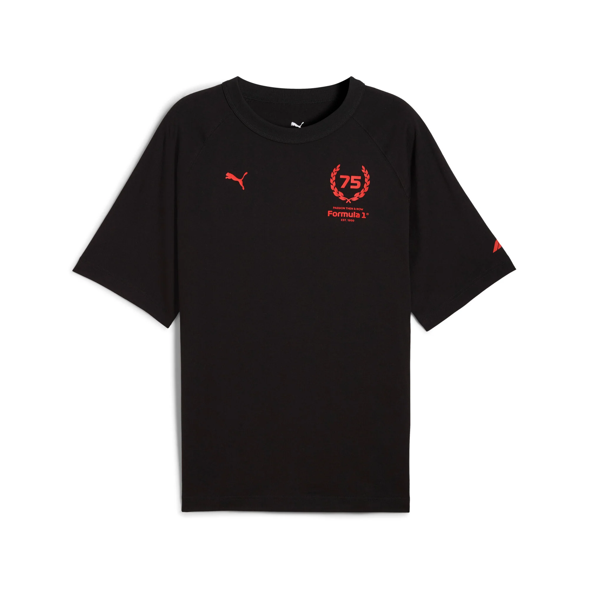 Formula 1 75 Years Relaxed Crew Neck Short Sleeve T-Shirt