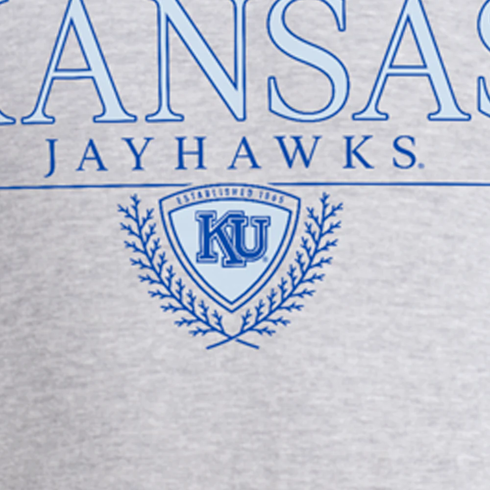 Kansas Jayhawks Fresh Logo Crew Neck Short Sleeve T-Shirt - Image 4