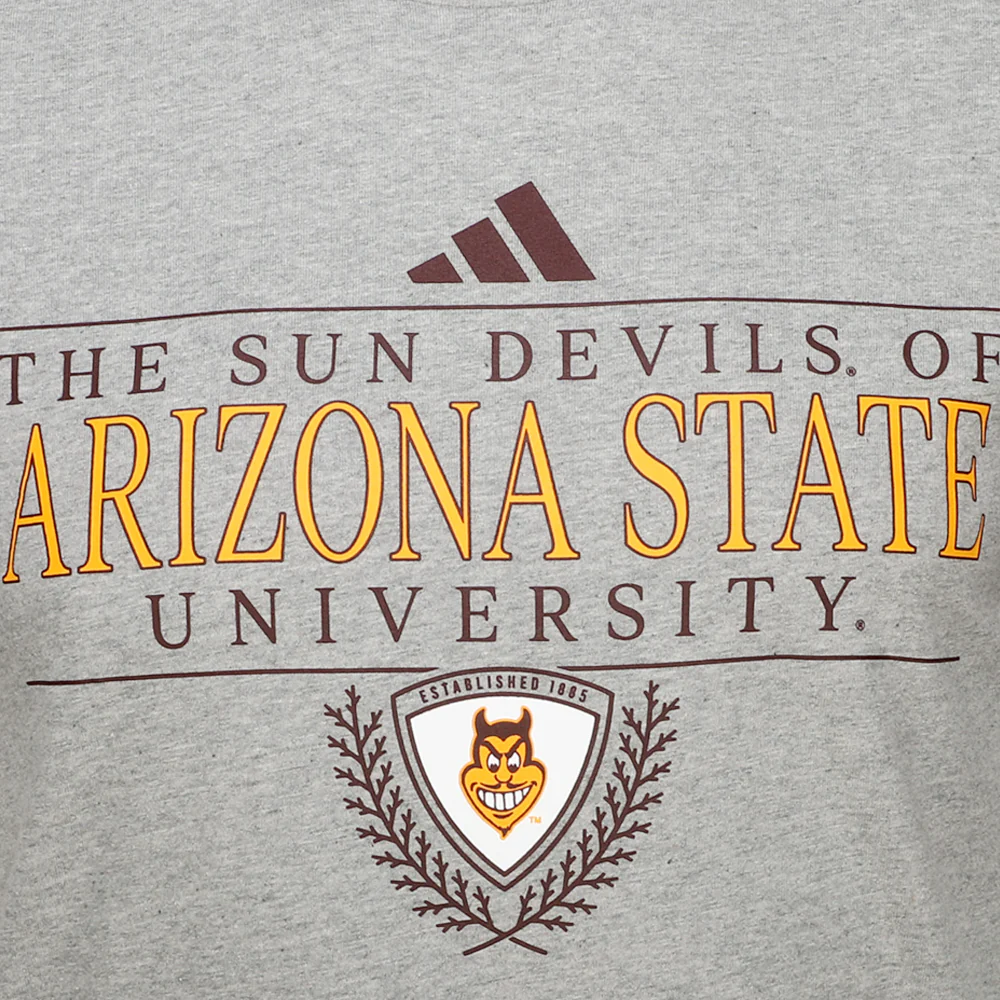 Arizona State Sun Devils Fresh Logo Crew Neck Short Sleeve T-Shirt - Image 3