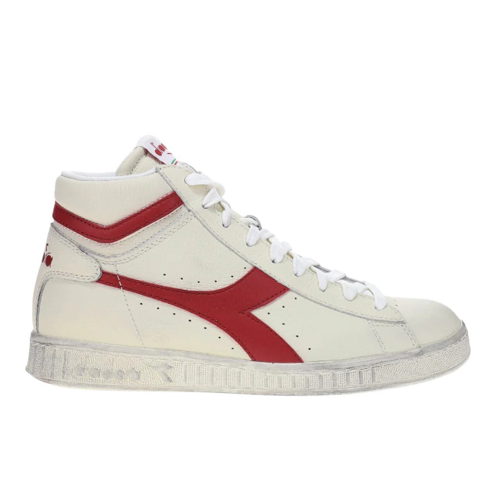 Game L High Waxed Lace Up Sneakers