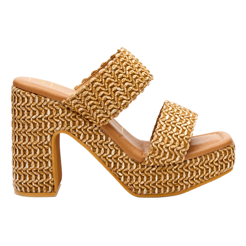 Gem Platform Block Heel Sandals
