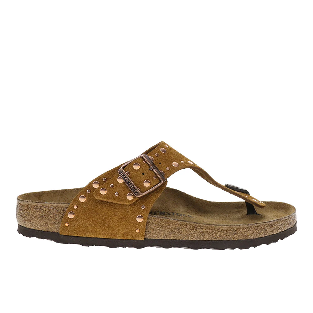 Gizeh Rivets Suede Sandals