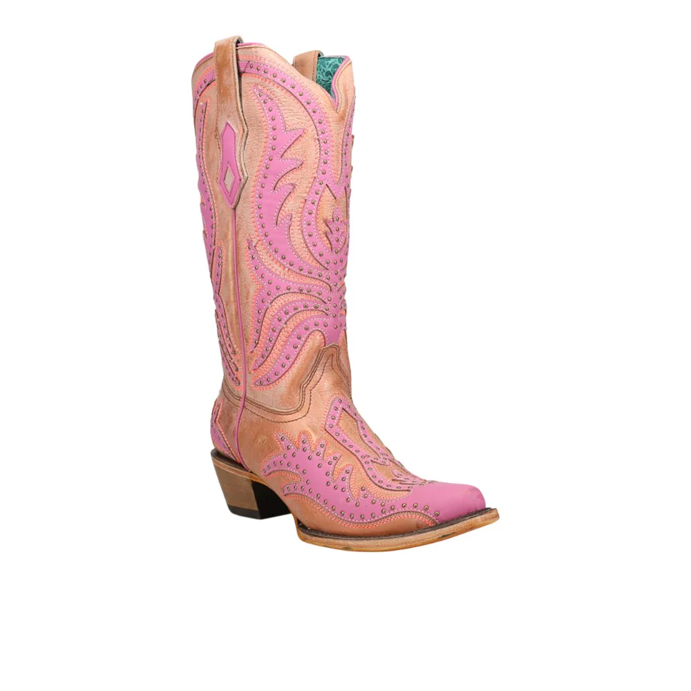 Glow In The Dark Embroidered Snip Toe Cowboy Boots - Image 2