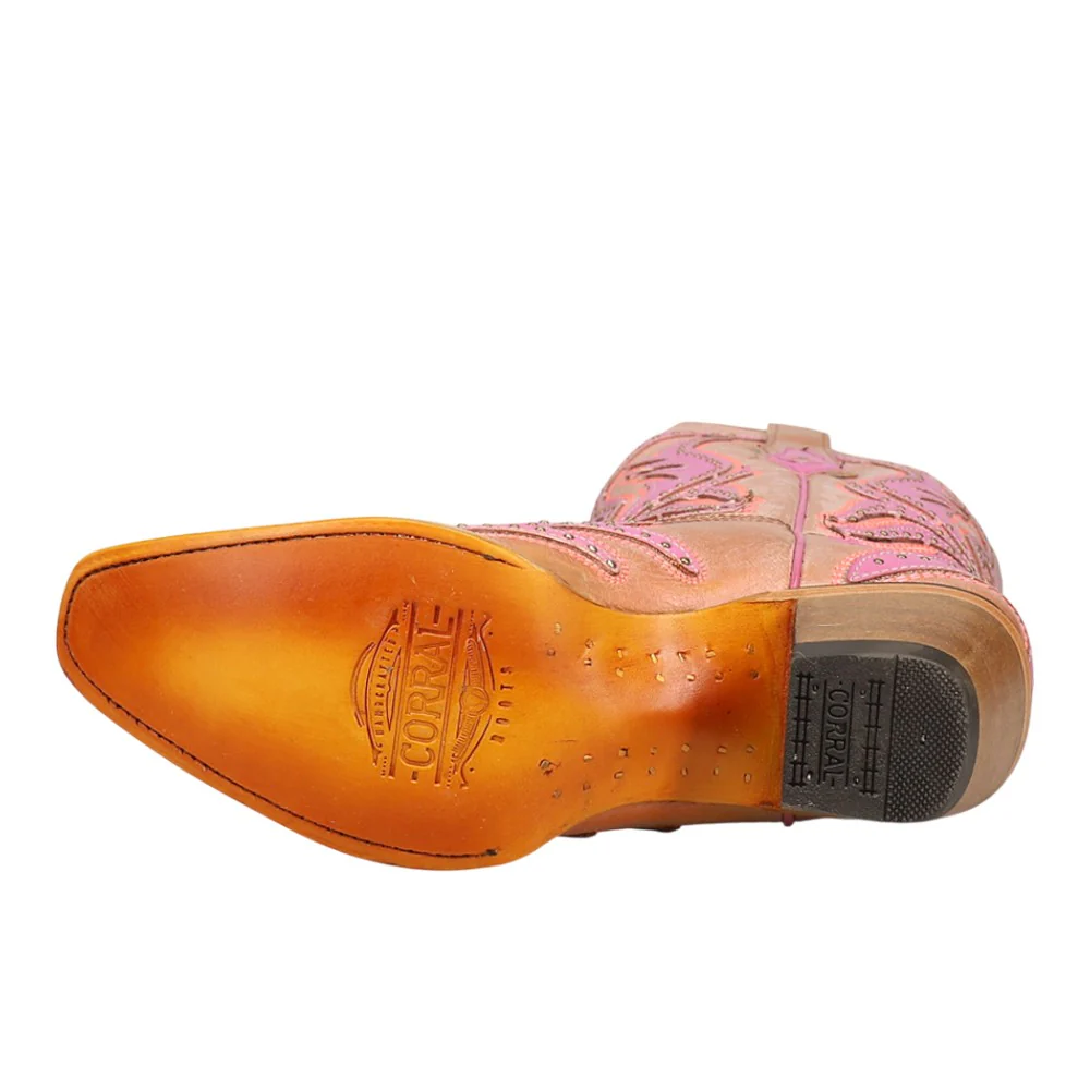 Glow In The Dark Embroidered Snip Toe Cowboy Boots - Image 5
