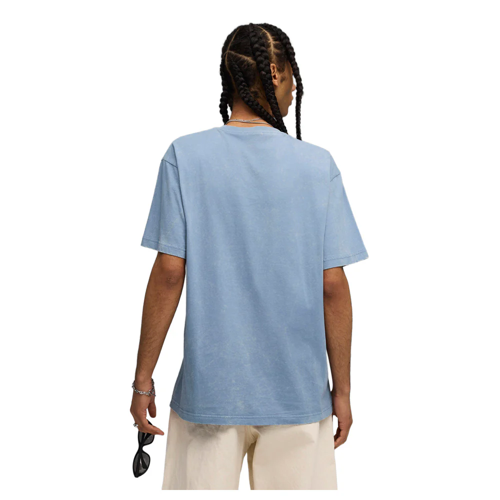 Graphic Font Play Relaxed Washed Crew Neck Short Sleeve T-Shirt - Image 4