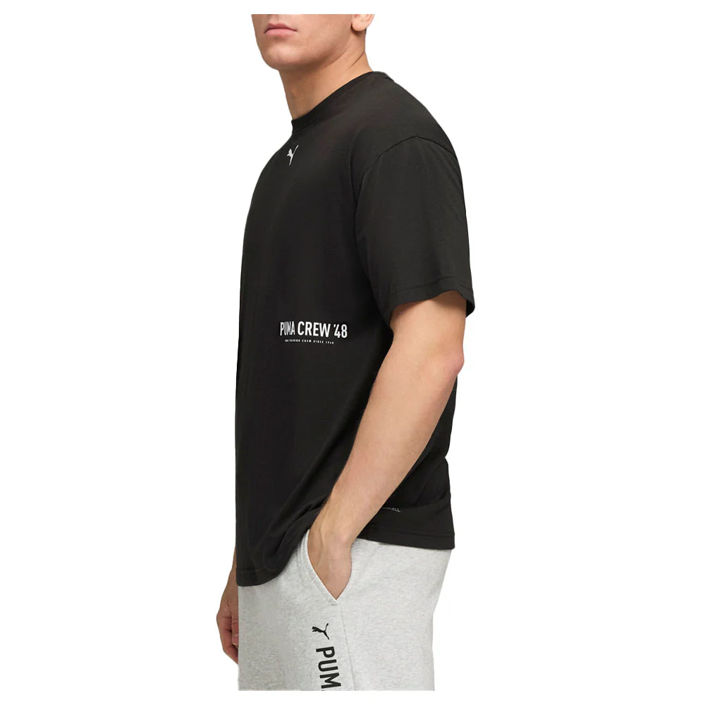 Graphic Oversize Crew Neck Short Sleeve Athletic T-Shirt - Image 3