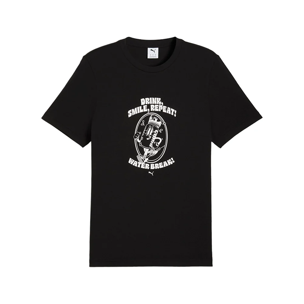 Graphic Water Crew Neck Short Sleeve T-Shirt