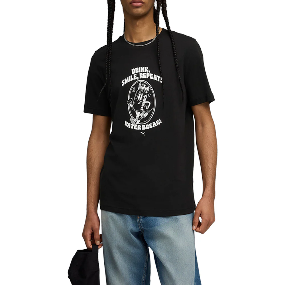 Graphic Water Crew Neck Short Sleeve T-Shirt - Image 3