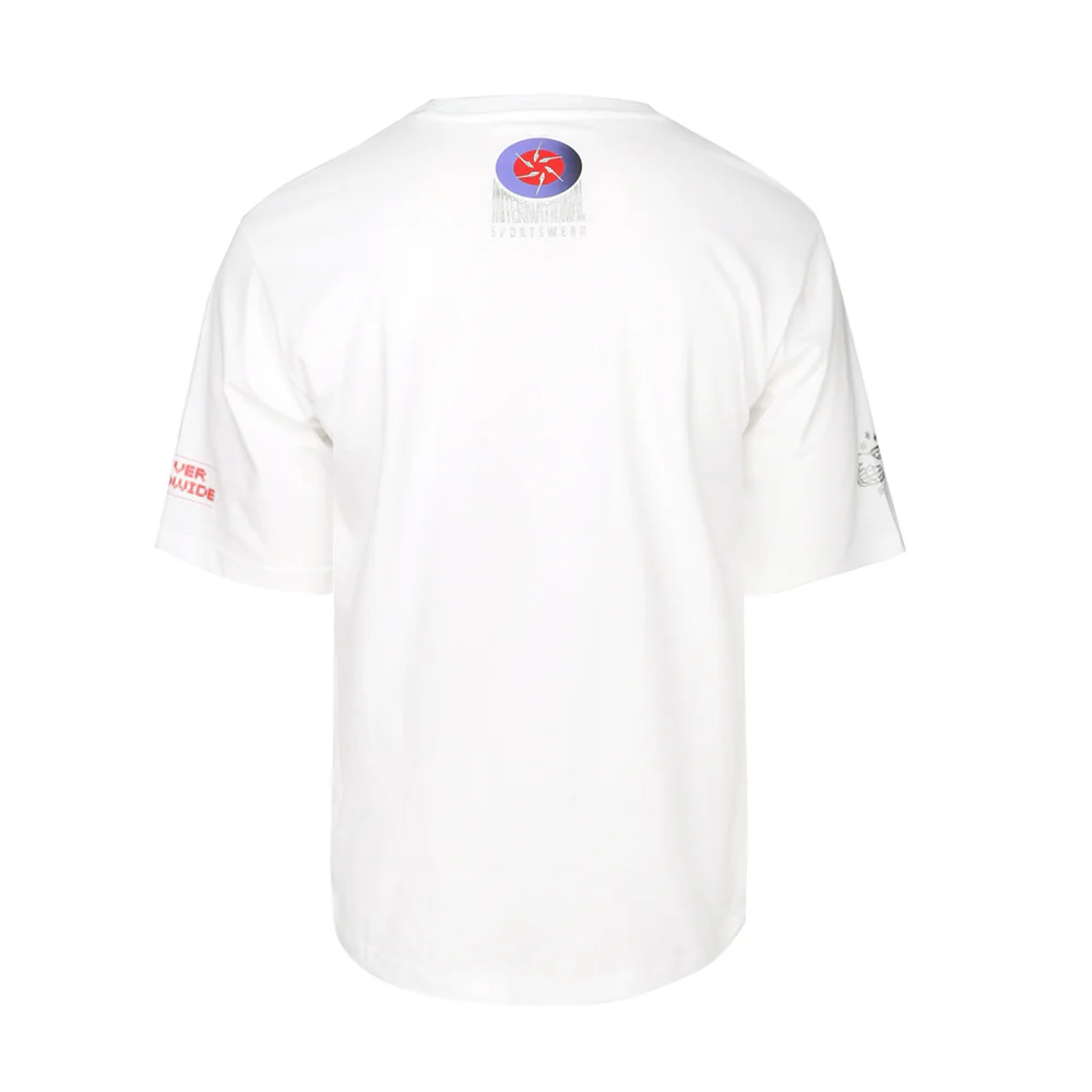 Inverse Boxy Graphic Crew Neck Short Sleeve T-Shirt - Image 2