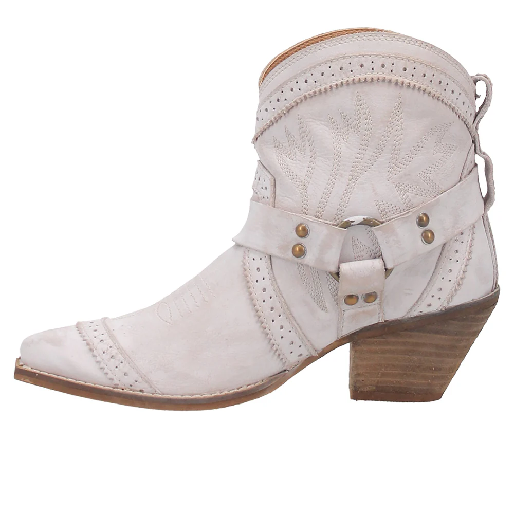 Gummy Bear Embroidered Snip Toe Pull On Cowboy Booties - Image 3