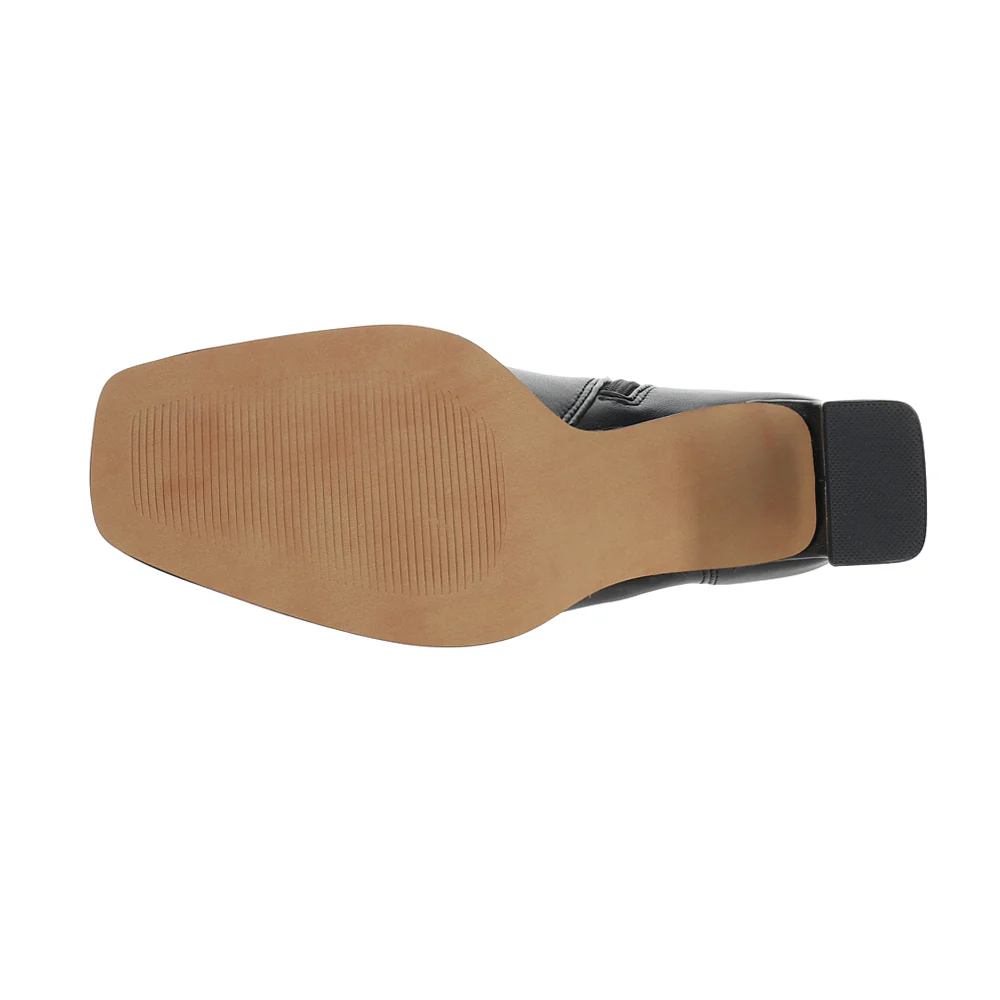 Harp Square Toe Zippered Boots - Image 5