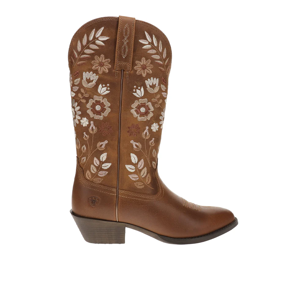 Heritage Meadow Round Toe Pull On Cowboy Boots