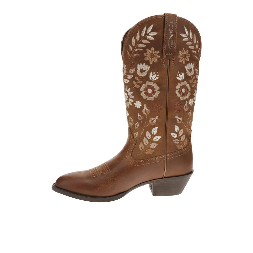 Heritage Meadow Round Toe Pull On Cowboy Boots - Image 3