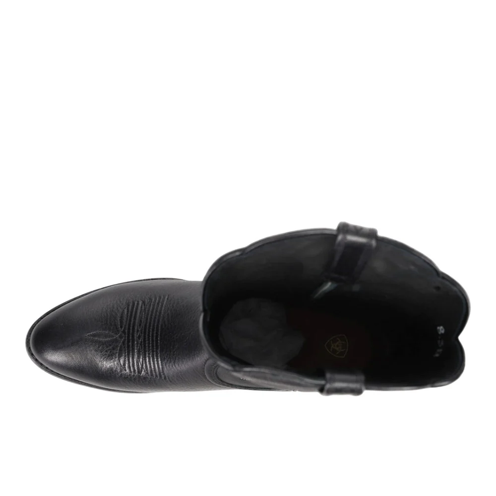 Heritage Embroidered Round Toe Pull On Cowboy Boots - Image 4