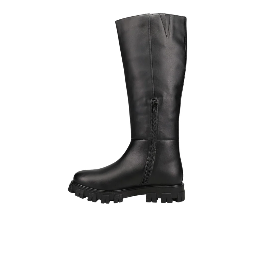 Hold Up Round Toe Zippered Boots - Image 3