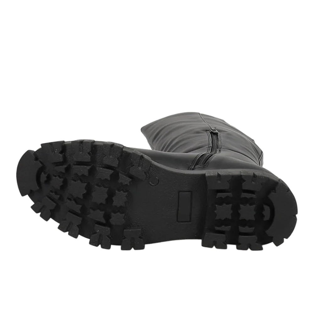 Hold Up Round Toe Zippered Boots - Image 5