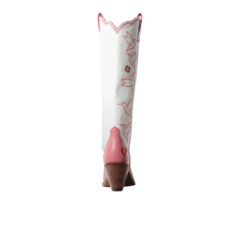 Honey Embroidered Snip Toe Pull On Cowboy Boots - Image 5
