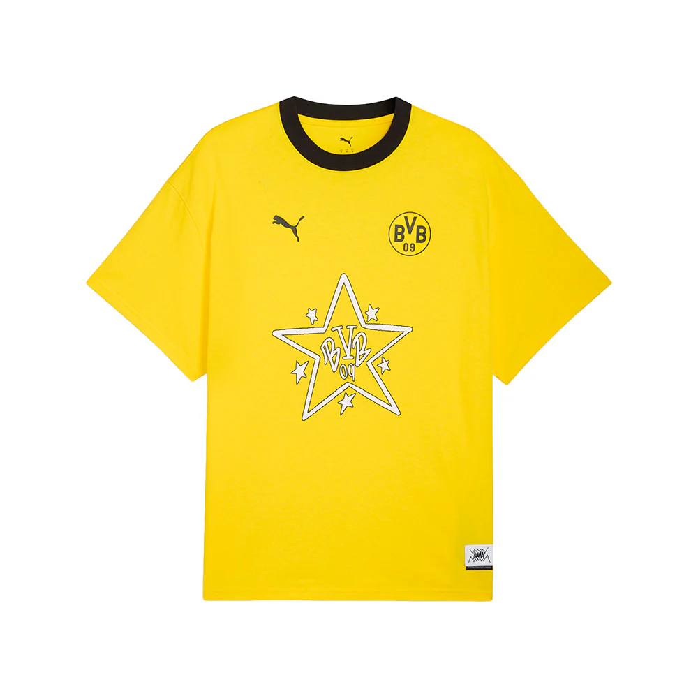 Hoops X  Borussia Dortmund Crew Neck Short Sleeve T-Shirt
