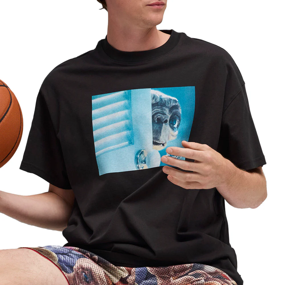 PUMA HOOPS X E.T. Graphic Crew Neck Short Sleeve T-Shirt - Image 5
