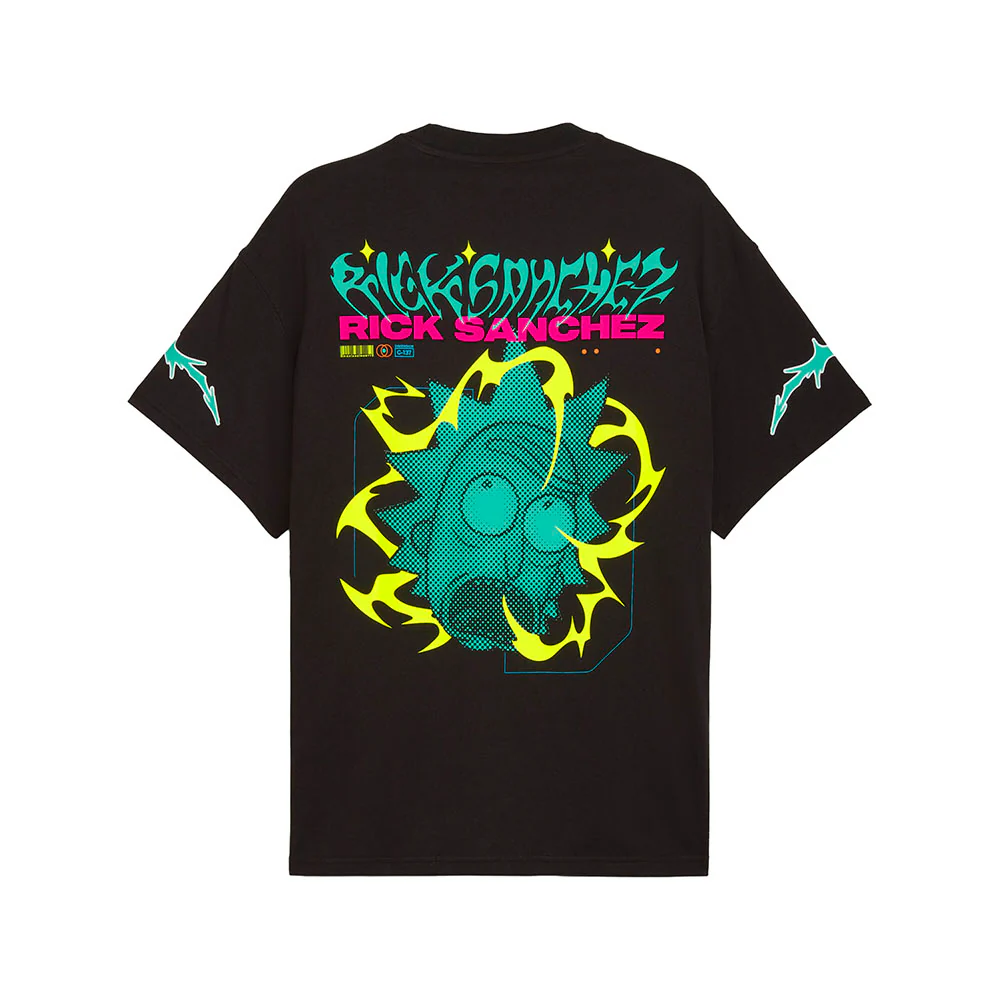 Hoops X  Rick And Morty Crew Neck Short Sleeve T-Shirt - Image 2