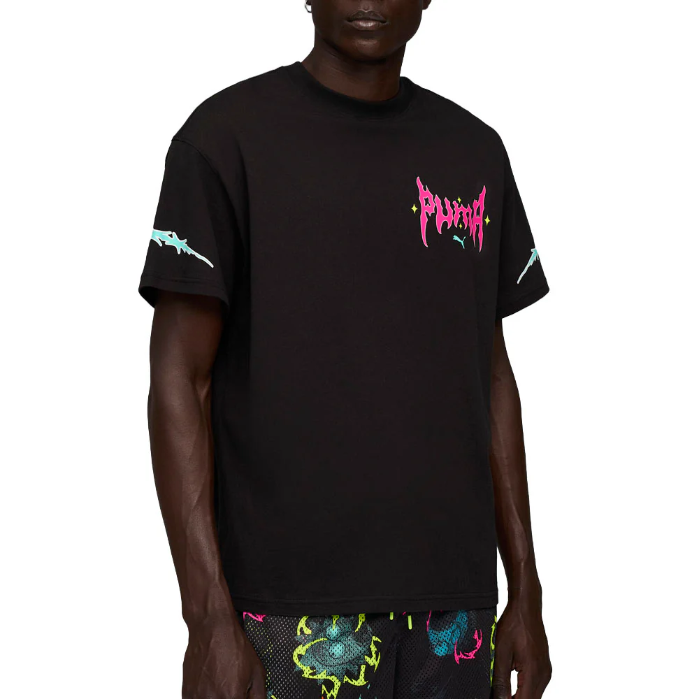 Hoops X  Rick And Morty Crew Neck Short Sleeve T-Shirt - Image 3