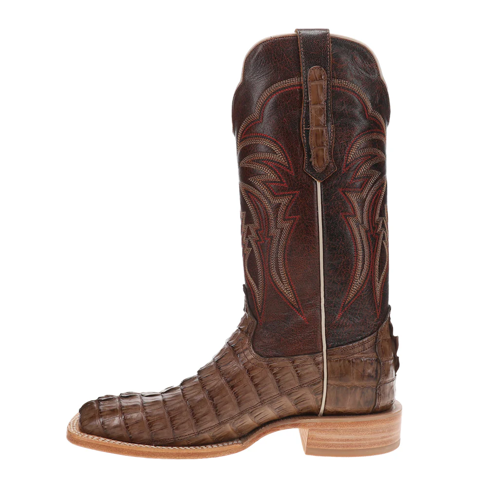 Hornback Caiman Tail 13 Inch Wide Square Toe Cowboy Boots - Image 3