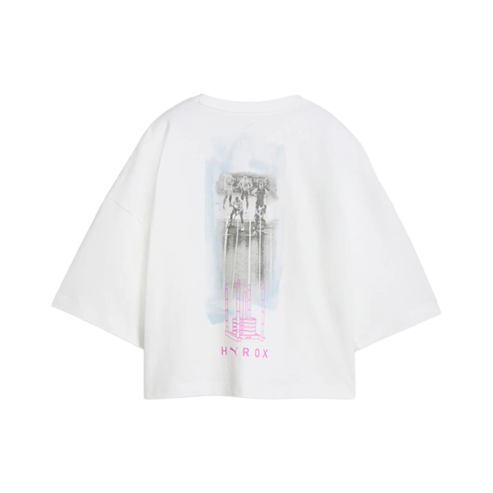 PUMA X HYROX Lifestyle Crew Neck Short Sleeve Cropped T-Shirt - Image 2