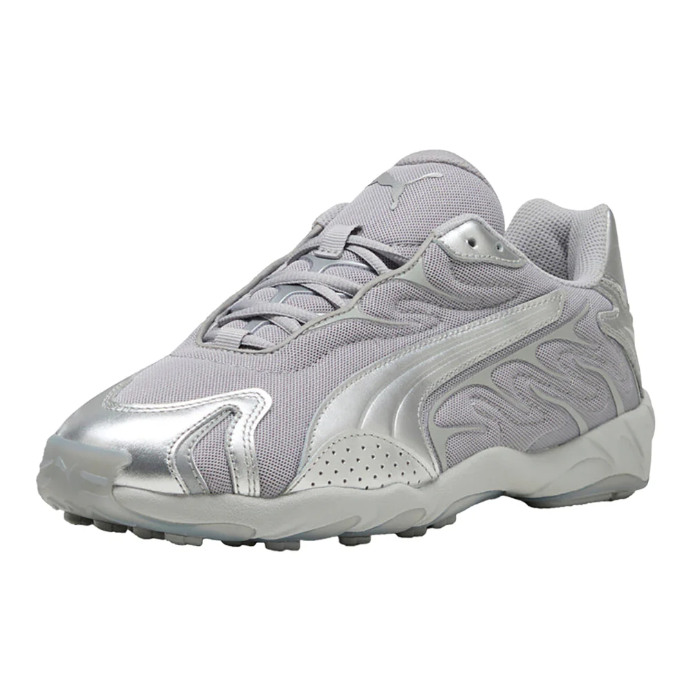 Inhale Metallic Lace Up Sneakers - Image 2