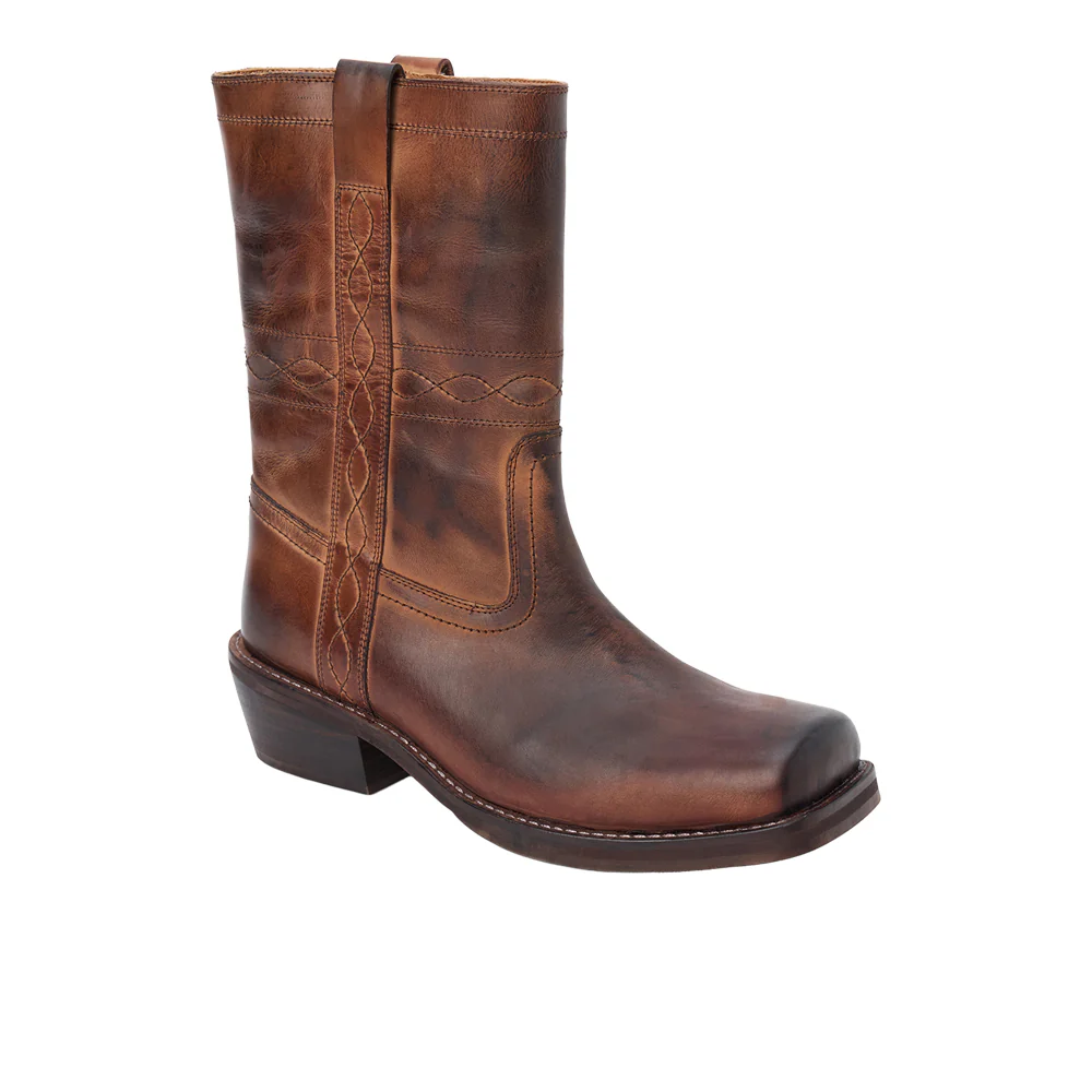 Jackson Embroidered Square Toe Pull on Boots - Image 2