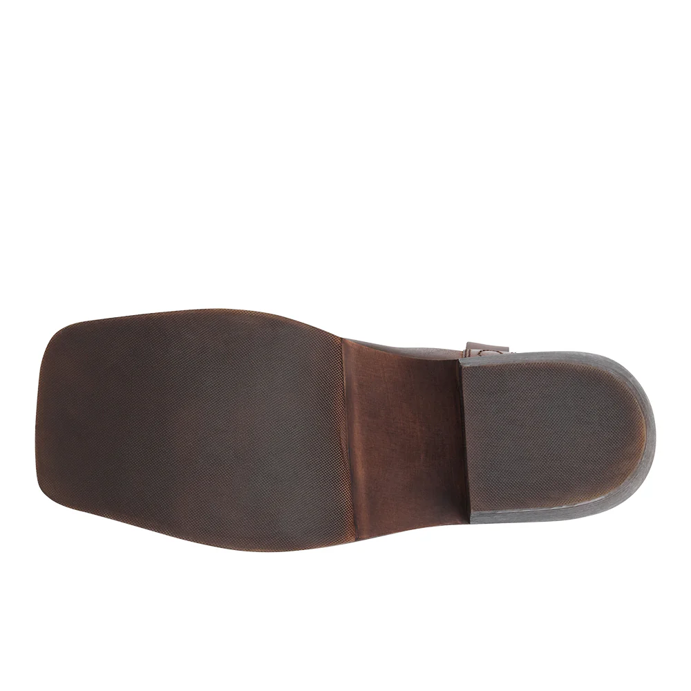 Jackson Embroidered Square Toe Pull on Boots - Image 5