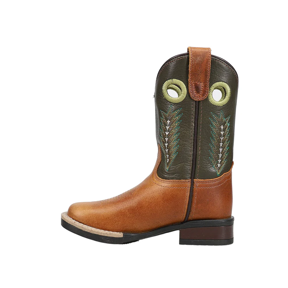 James Embroidered Square Toe Cowboy Boots (Toddler-Little Kid) - Image 3