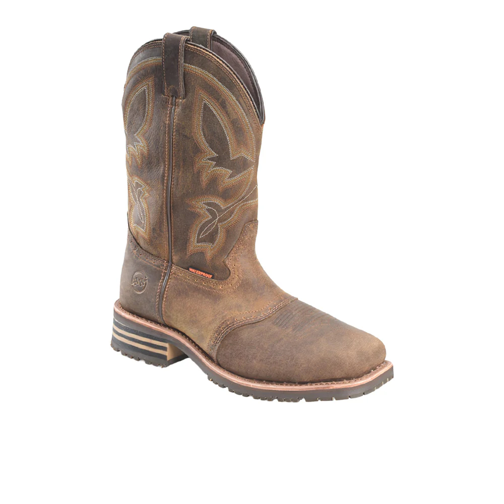 Jeyden 12 Inch Embroidered Waterproof Composite Toe Work Boots - Image 2