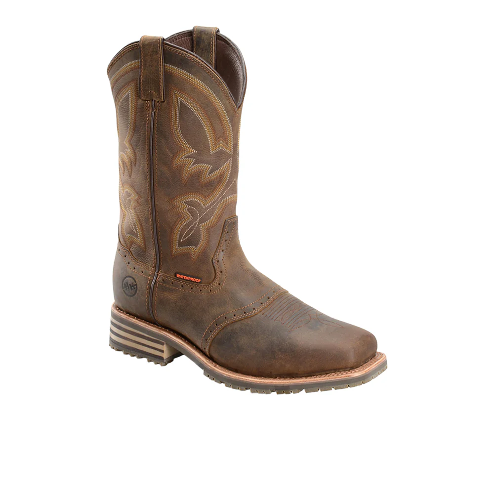 Jeyden 12 Inch Embroidered Waterproof Soft Toe Work Boots - Image 2
