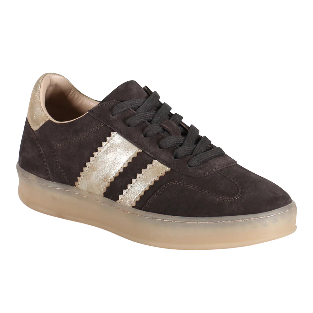 Jon Qwill Metallic Lace Up Sneakers - Image 2