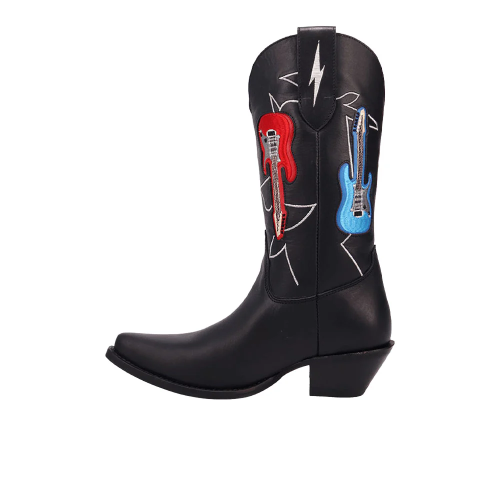 Jukebox Leather Snip Toe Cowboy Boots - Image 3